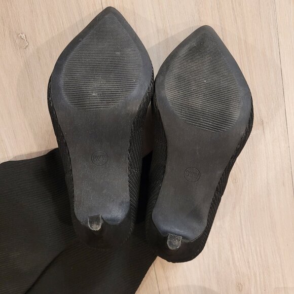 TORRID | Knit Stiletto Over The Knee Boot Heels | Sz. 8WW - Picture 5 of 8